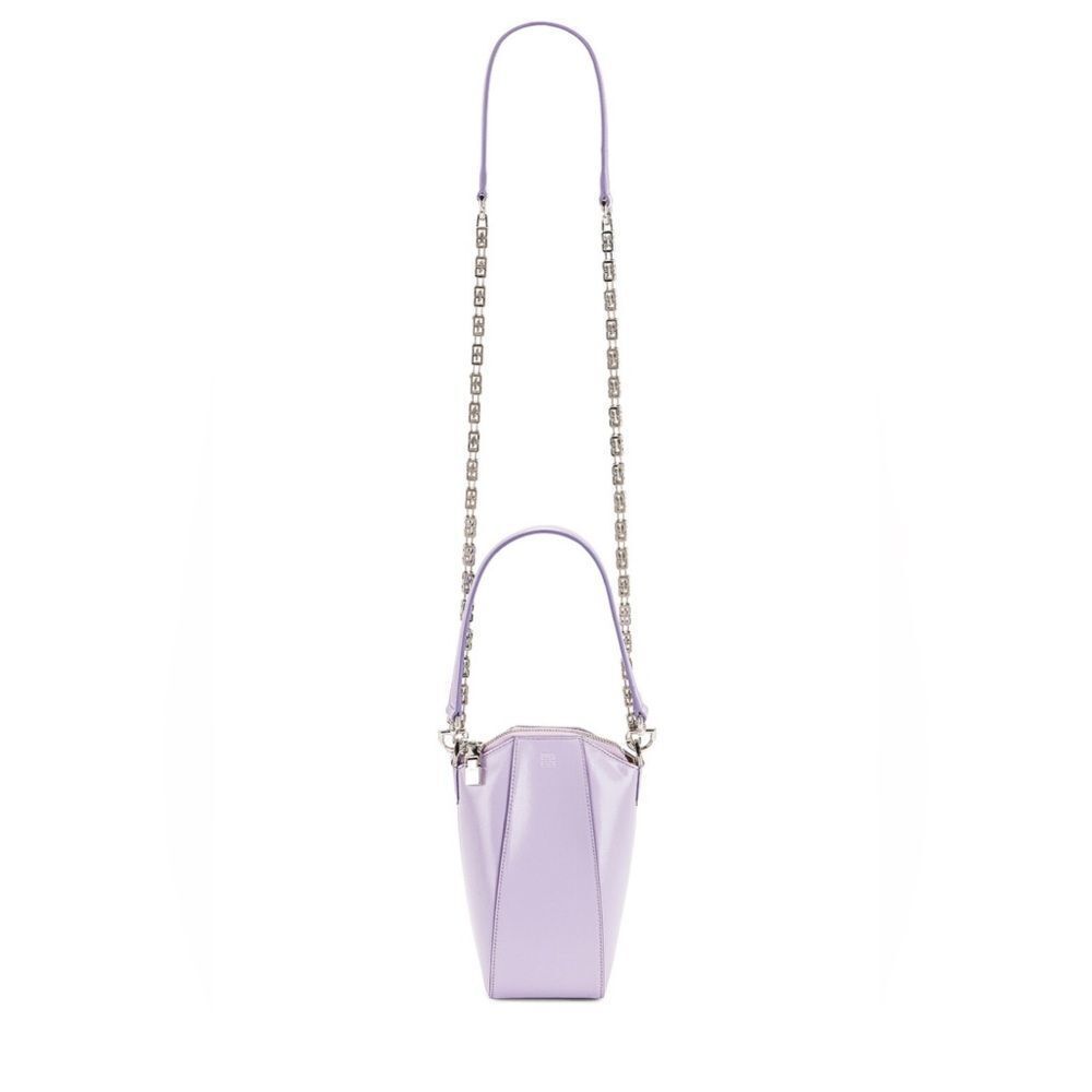 Auth Givenchy Lilac Purple Polished Leather Mini Vertical Antigona Satchel Ex++ - Picture 4 of 13
